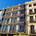 Beautiful wrought iron balconies