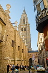 View of the bell tower of Toledo Cathedral
