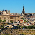The spire of Toledo Cathedral dominating the skyline
