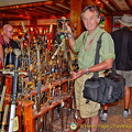 Hard to tell from this angle, but I think Tony's holding Christopher Columbus sword