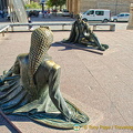 Goya Monument characters - part of the public art of Zaragoza