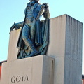 The Goya Monument:  Goya is poised to paint the scene below him