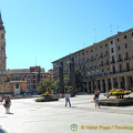 View down eastern end of Plaza del Pilar
