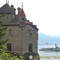 Chillon Castle on the shores of Lake Geneva