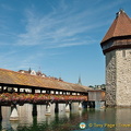 Lucerne's famous Chapel Bridge and Water Tower