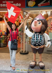 Flying the Swiss flag with Pinocchio