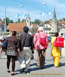 Colourful Lucerne visitors