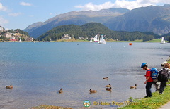 Lake walk, St Moritz