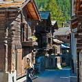 Some of Zermatt's oldest wooden buildings