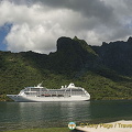 Cruise ships moor in the various bays regularly.
Moorea, Tahiti