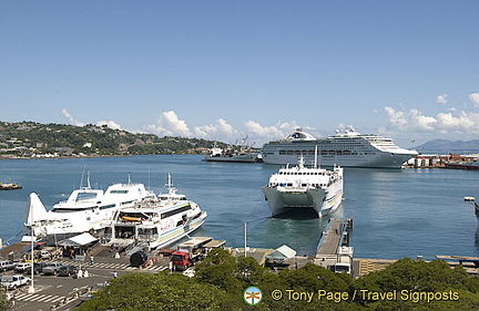The ferry left from just below our hotel; convenient, eh?
Papeete, Tahiti