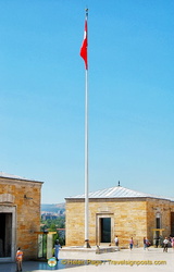 A limp Turkish flag