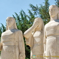 Sculptures symbolizing the pride of Turkish women on the Road of Lions