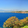 A panorama of Antalya coastline