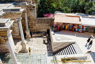 View from top of Hadrian's Gate