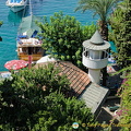 Looking down into the harbour we see the Iskele Mosque