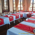 Table setting of the Sultan Hanim Mansion restaurant