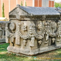 Aphrodisias was famous for its school of sculpture there are many sarcophagi decorated with with lively reliefs