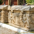 Sculptured sarcophagi 