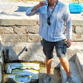 Hans proving to us that water is safe to drink