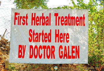 Galen started his first herbal treatment on this spot