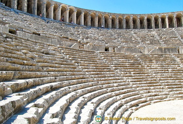 Aspendos Theatre was dedicated to the gods and emperors