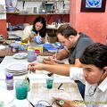 Young artists at Avanos Pottery