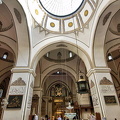 The oculus of the central dome provides soft lighting to the mosque