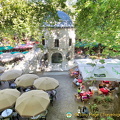 Koza Han courtyard is a popular tea garden