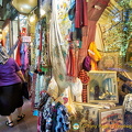 Shopping for Bursa silk at Koza Han