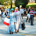 Local ladies armed with shopping