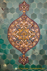 Decorative tiles in the Green Tomb