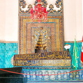 View of the sarcophagus and mihrab