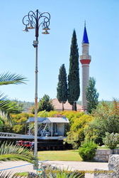 Attractive minaret near the Camlik Railway Museum