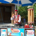 Ice-cream vendor - a common sight in Turkey