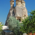 Mushroom shape fairy chimneys