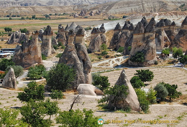 A magnificent view of the Monks Valley fairy chimneys