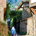 Spring water gushing down the main street of Cumalikizik