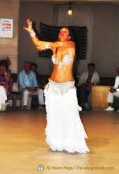 Belly dancer doing her routine