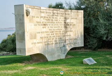 Chunuk Bair - monument honouring the 28,000 men who died here in 1915