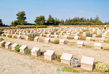 Graves at Lone Pine Cemetery, Gallipoli