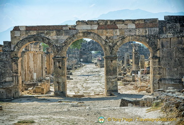 Arch of Domitian - the main thoroughfare of Hierapolis