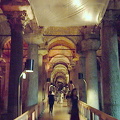 Atmospheric walkways in the Basilica Cistern