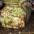 This Medusa head is placed on its side
