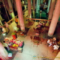 View down to the Cistern Cafe