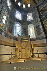 View of the Hagia Sophia mihrab