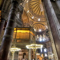 View of the Sultan's Loge inside Hagia Sophia