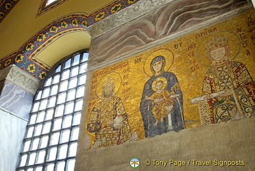Inside Hagia Sophia, Istanbul, Turkey