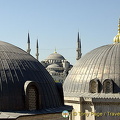 Hagia Sophia's domes and minarets