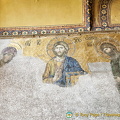 The Deësis mosaic in Hagia Sophia upper galleries